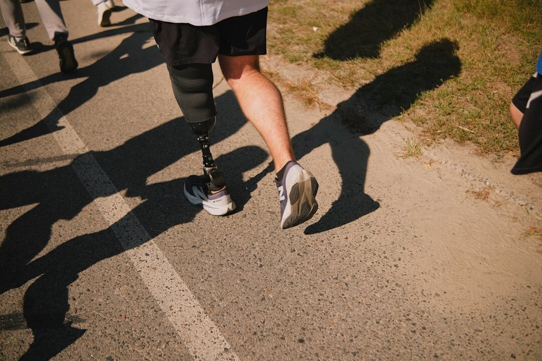 person overcoming obstacle